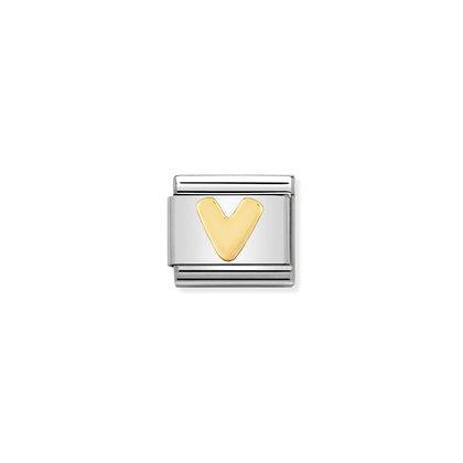 030101 Classic Yellow Gold Letter Link