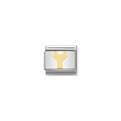 030101 Classic Yellow Gold Letter Link