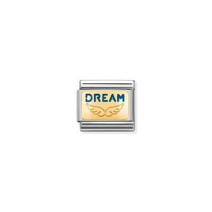 Classic Yellow Gold Enamel Dream Angel Link