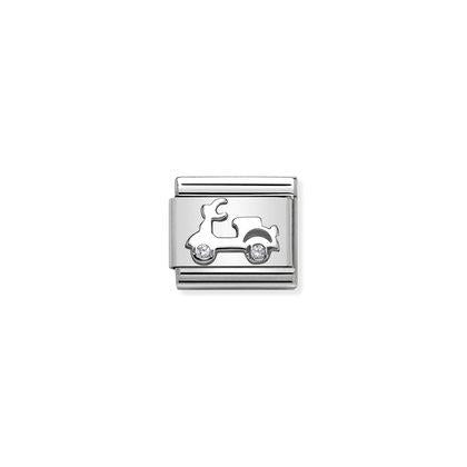 330311/03 Classic Silver Vespa with CZ Link