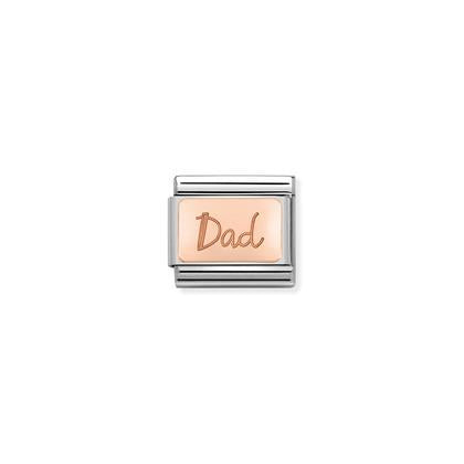 430101/32 Classic Rose Gold Plate Dad Link