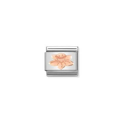430104/23 Classic Rose Gold Daffodil Link