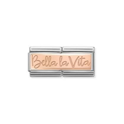 430710/02 Classic 9ct Rose Gold Double BELLA LA VITA