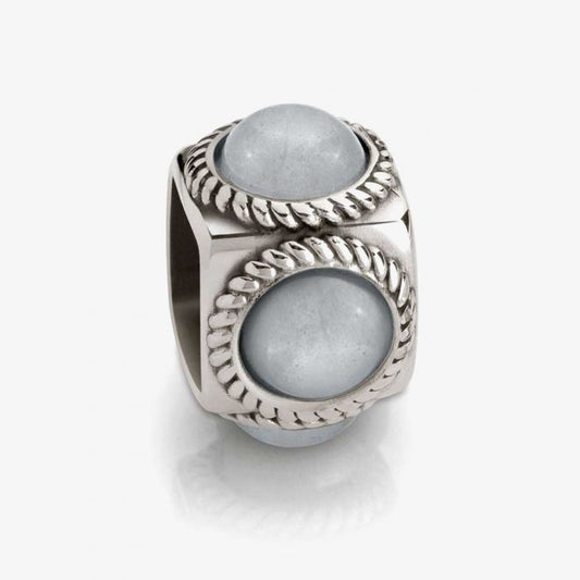 CUBIAMO Silver Grey Jade Cube 163303/001