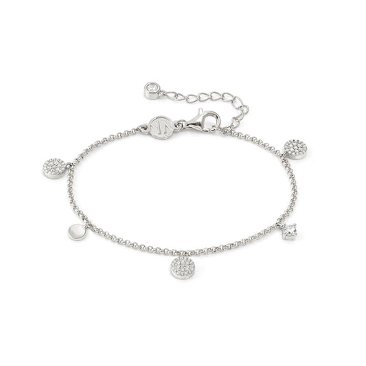 240701/009 Lucentissima Sterling Silver with Multi Element Bracelet (009_Silver Round)
