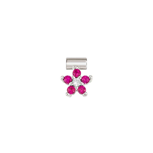 SEIMIA ed, FLORA in 925 sterling silver and cz (FLOWERS) (002_RED)