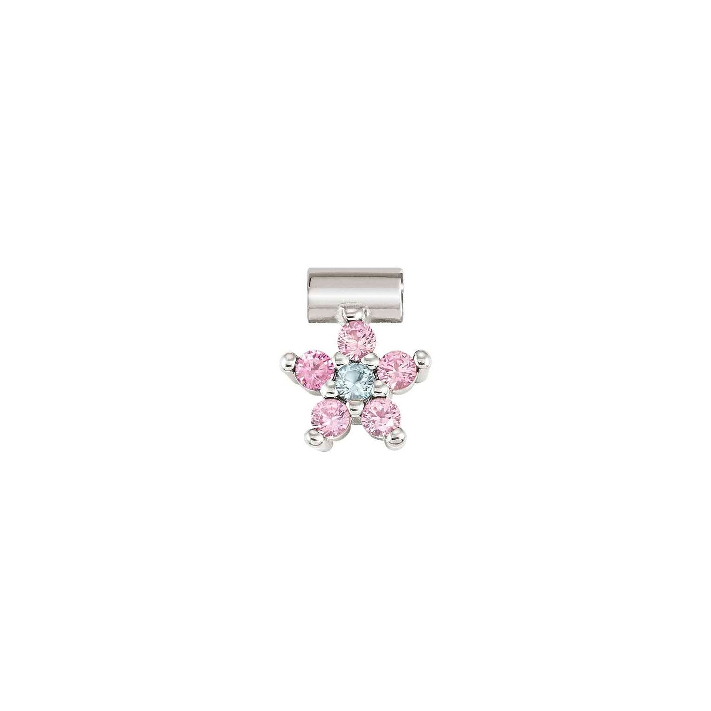 SEIMIA ed, FLORA in 925 sterling silver and cz (FLOWERS) (006_PINK)