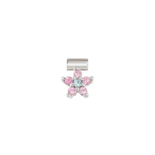 SEIMIA ed, FLORA in 925 sterling silver and cz (FLOWERS) (006_PINK)