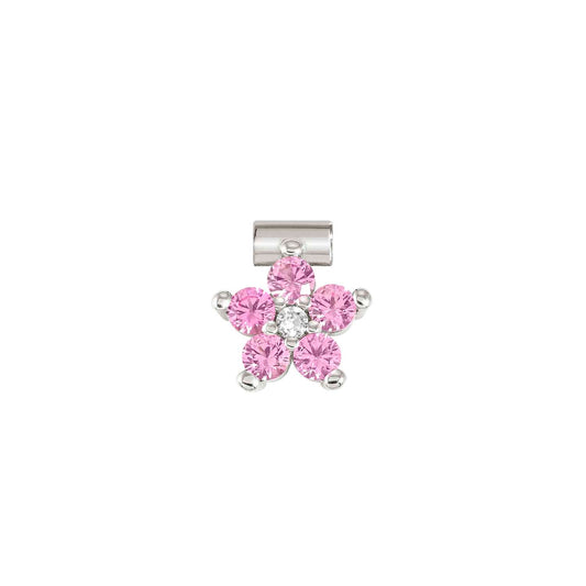 SEIMIA ed, FLORA in 925 sterling silver and cz (LARGE FLOWERS) (006_PINK)
