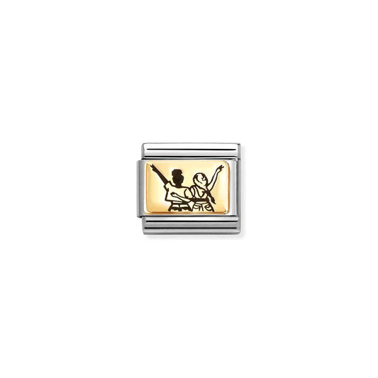 030166/41 NEW Classic 18ct Yellow Gold Friends Outline Link