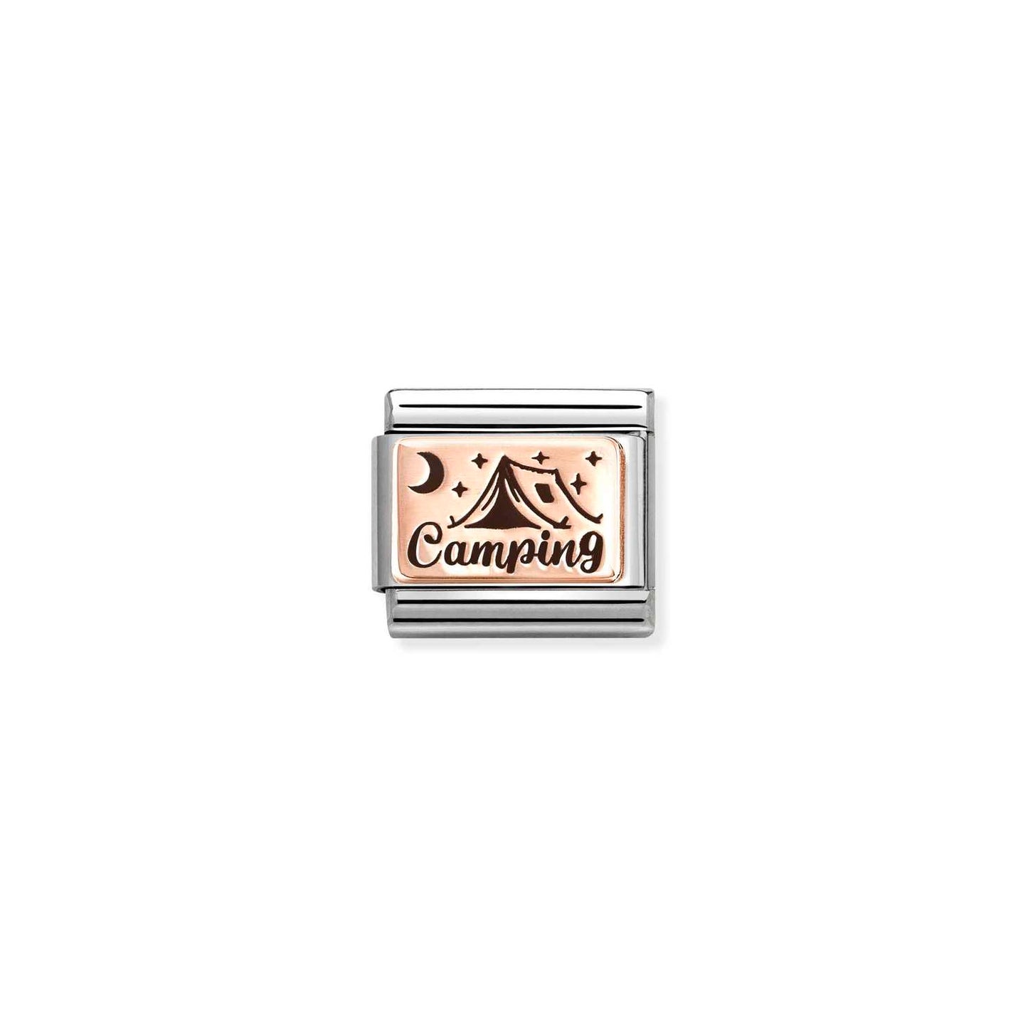 430111/21 Composable Classic PLATES (IC) steel and 9k rose gold (21_Camping)