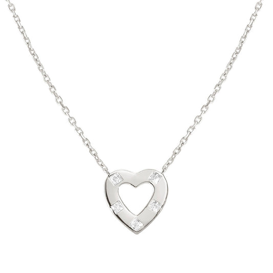 240903/033 CARISMATICA Sterling Silver Heart Stoneset Necklace (033 Heart)