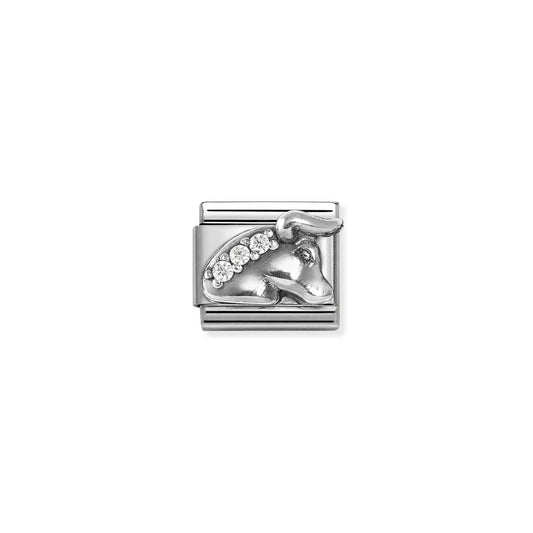 330326/02 NEW Composable Classic Sterling Silver and CZ Zodiac Link Taurus