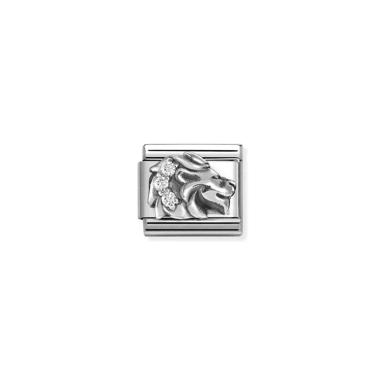 330326/05 NEW Composable Classic Sterling Silver and CZ Zodiac Link Leo