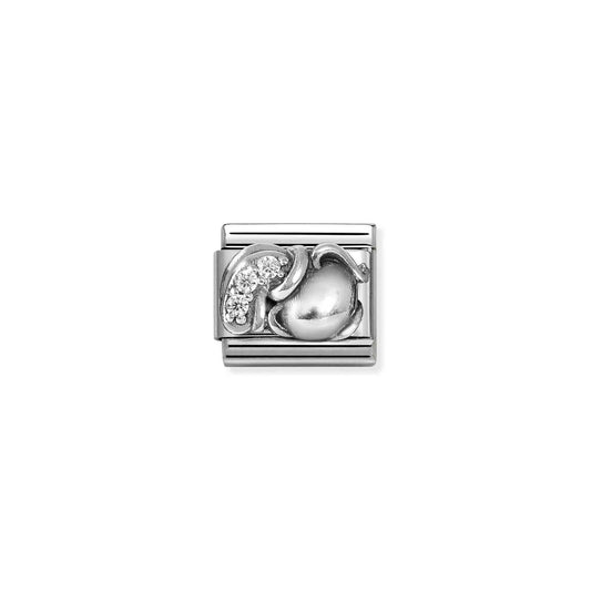 330326/11 NEW Composable Classic Sterling Silver and CZ Zodiac Link Aquarius