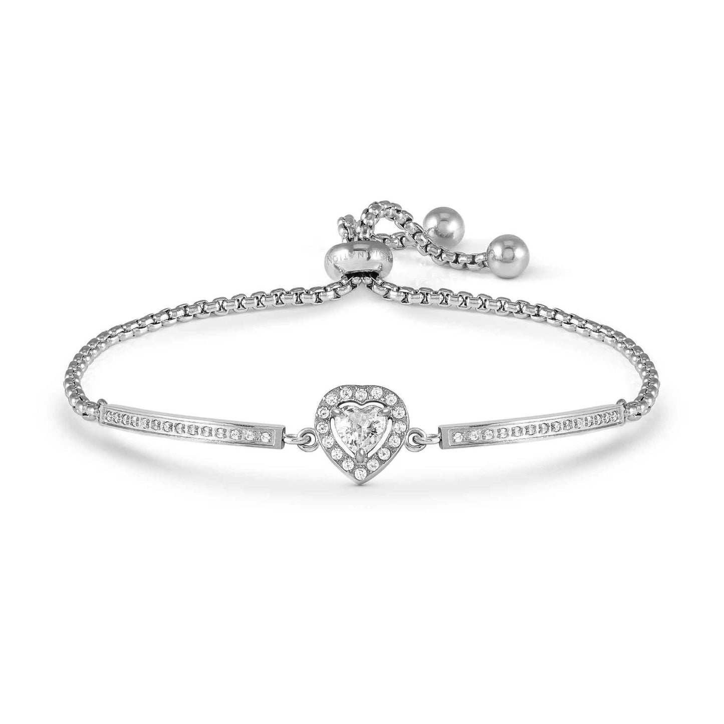 029800/031 RoyalDream Heart CZ Stone Bracelet