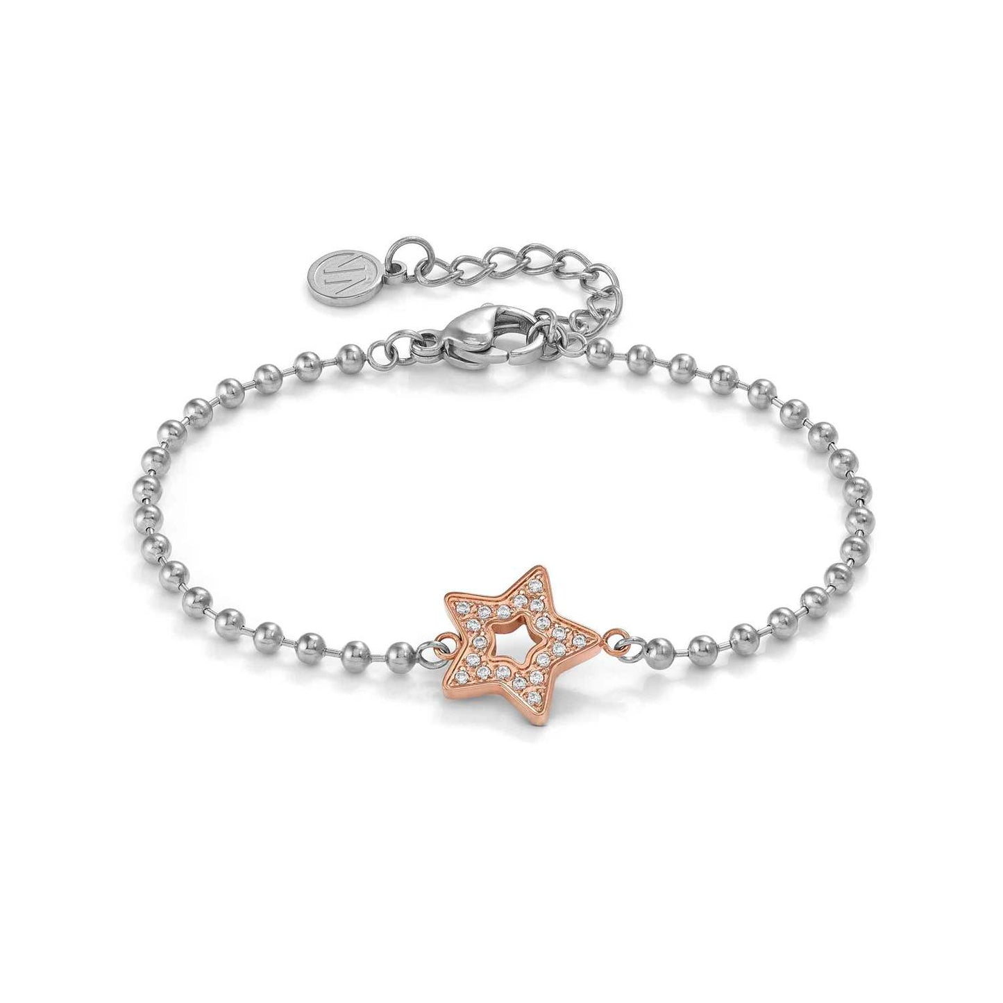 134003/023 Soffio D’Amore Stainless Steel & Rose PVD Bracelet STAR