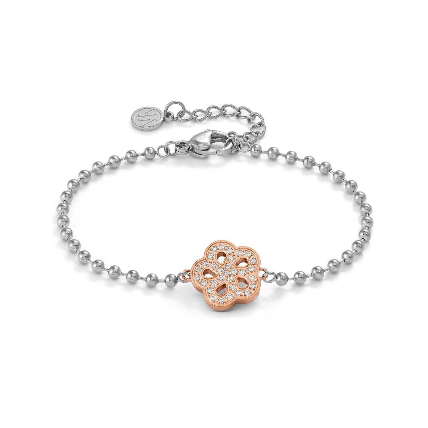 134003/059 Soffio D’Amore Stainless Steel & Rose PVD Bracelet FLOWER