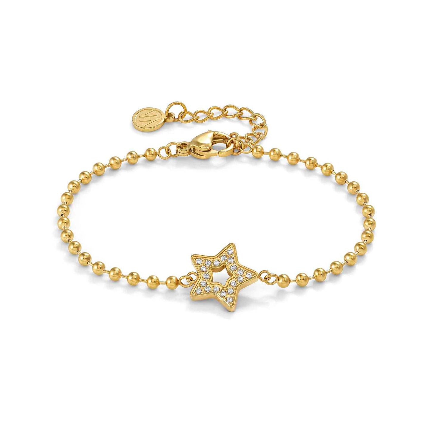 134006/023 Soffio D’Amore Stainless Steel & Yellow PVD Bracelet STAR