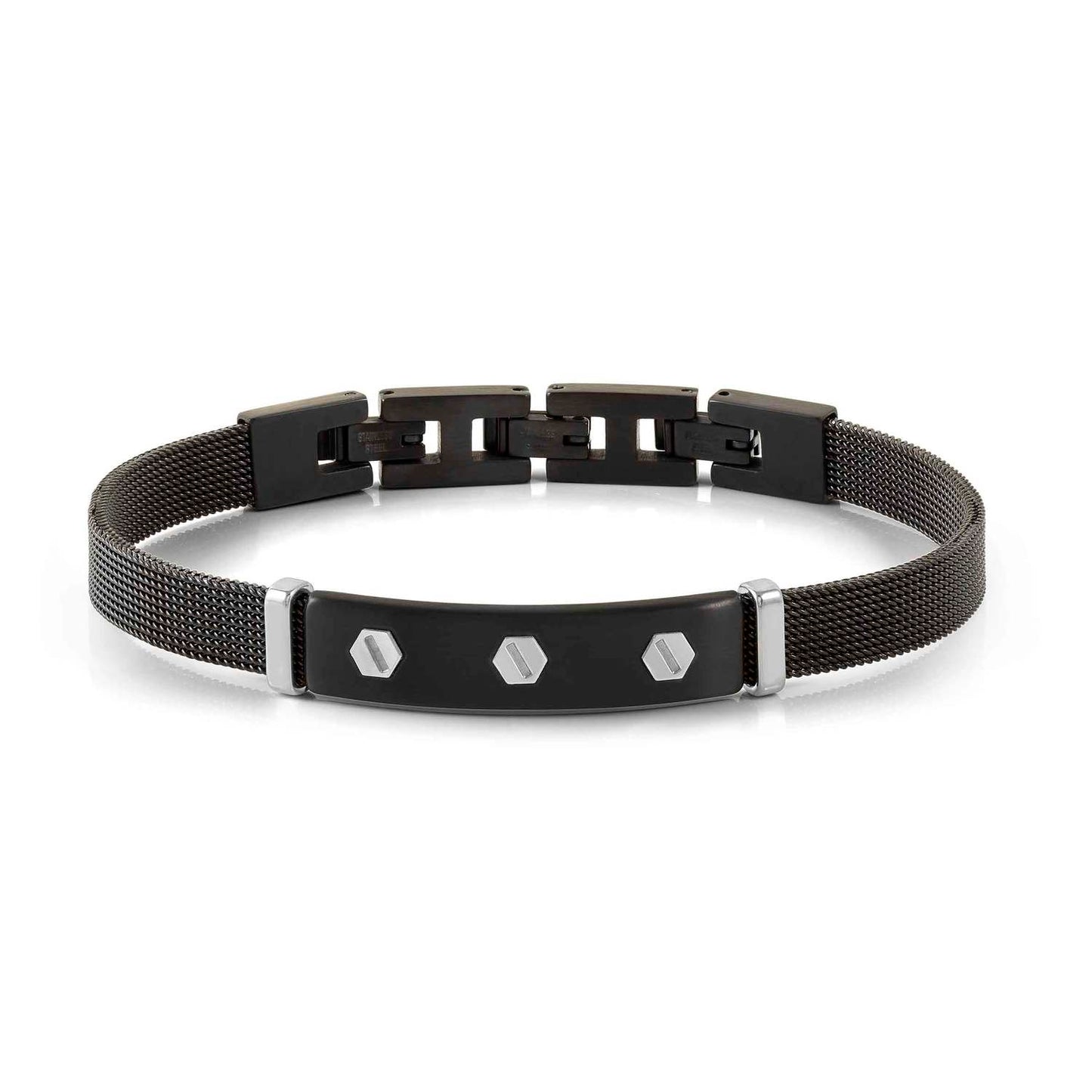 135004/032 SeaLover Steel Milano Black PVD Bracelet with Screw Detail