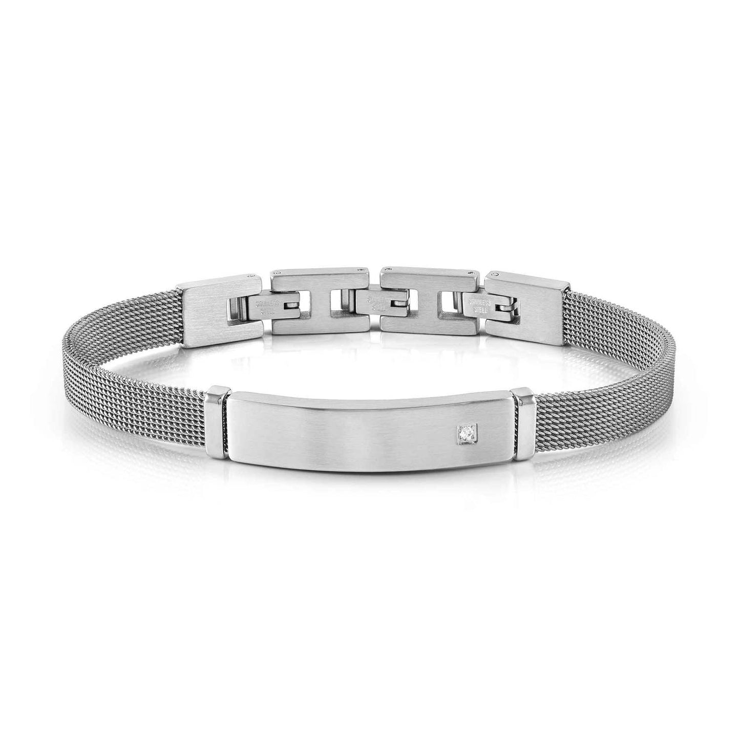 135007/001 SeaLover Steel Milano Bracelet with White CZ Detail