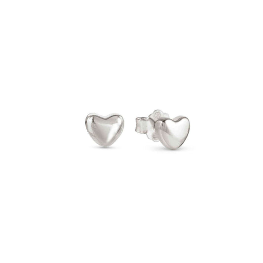 241307/004 Armonica Sterling Silver Heart Stud Earrings