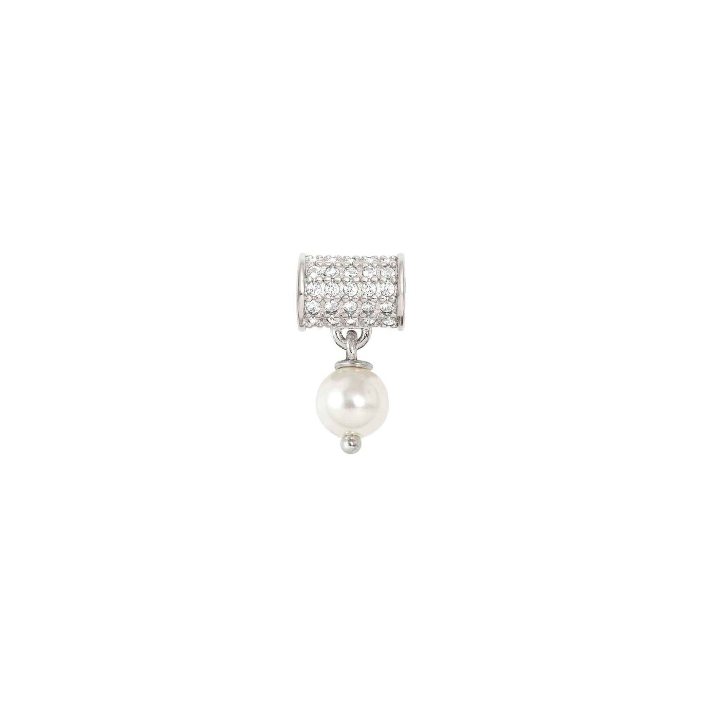 148869/007 SeiMia White Edition Pave Spacer with Pearl*