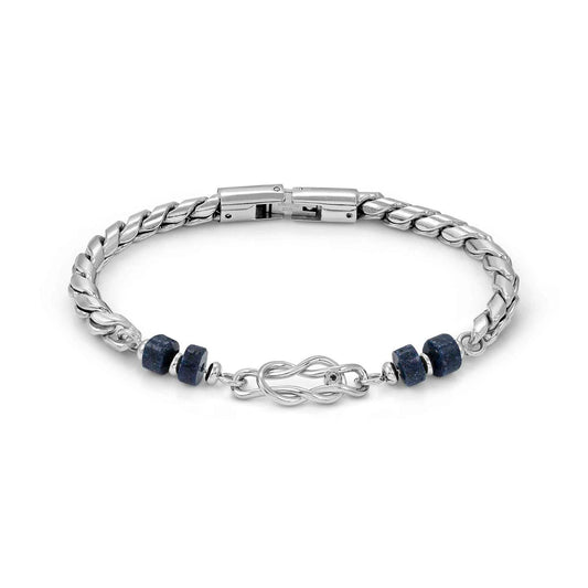 ATLANTE Stones Knot Sodalite Steel Bracelet 027506/067