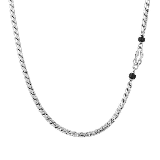 ATLANTE Stones KNOT Black Agate Necklace 027508/066