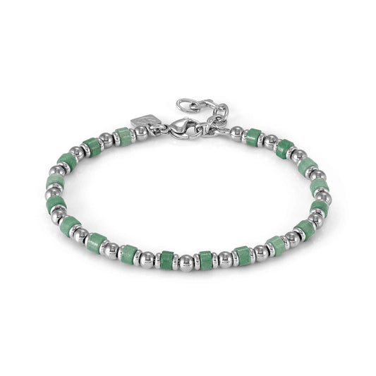 INSTINCTSTYLE Sea GREEN AVENTURINE Stainless Steel Bracelet 027931/028