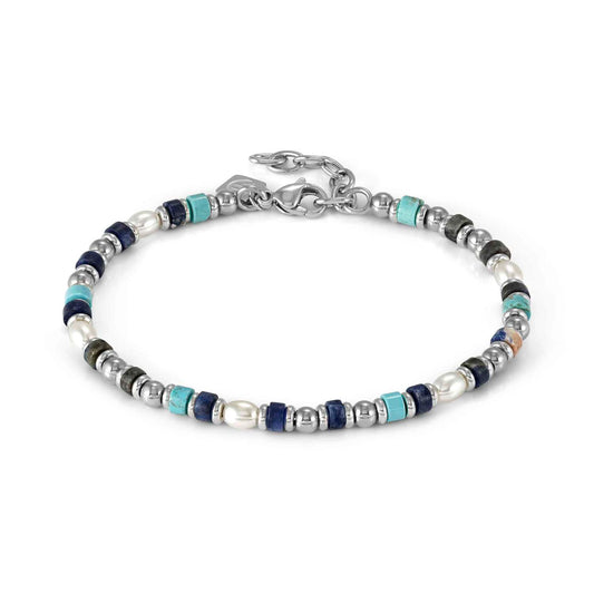 INSTINCTSTYLE Sea MIX 1 Stone Stainless Steel Bracelet 027931/061