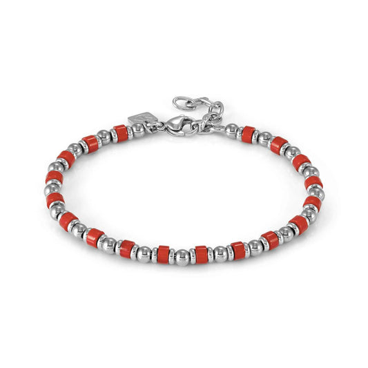 INSTINCTSTYLE Sea RED JADE Stainless Steel Bracelet 027931/089