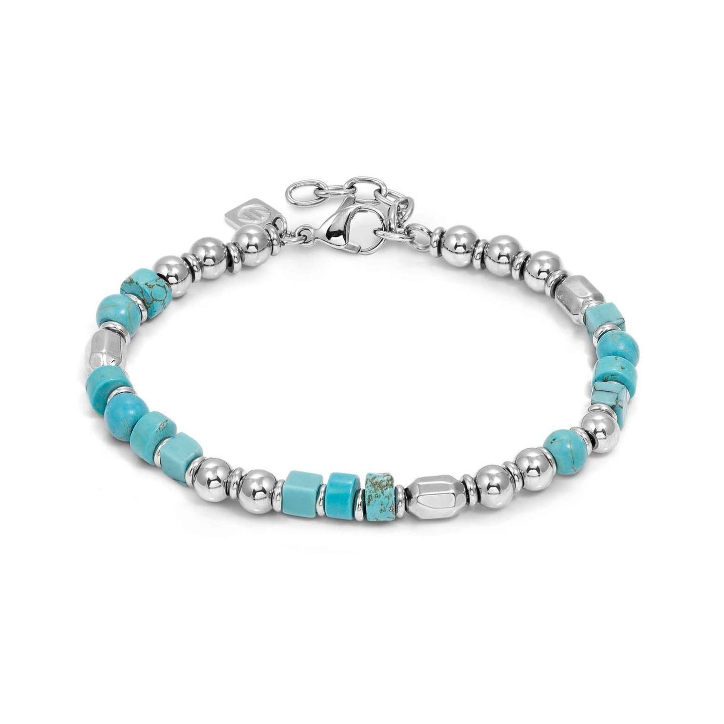 INSTINCTSTYLE Sea Turquoise Stones Stainless Steel Bracelet 027932/003