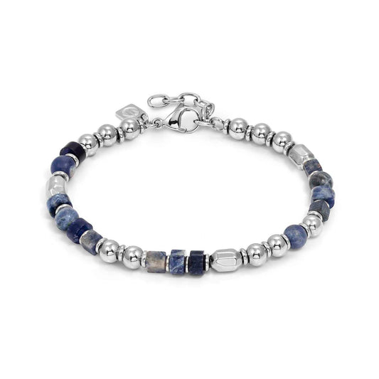 INSTINCTSTYLE Sea Sodalite Stones Stainless Steel Bracelet 027932/034