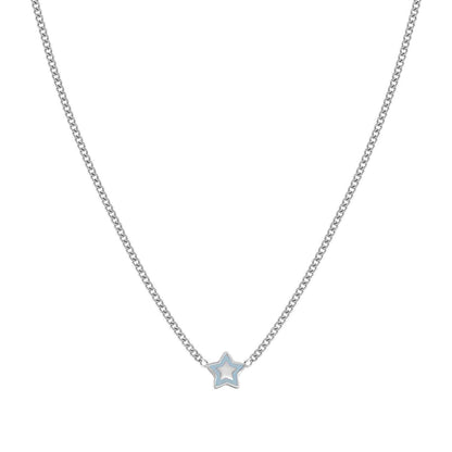 FAIRYICONS Steel Star Enamel Necklace 134102/023
