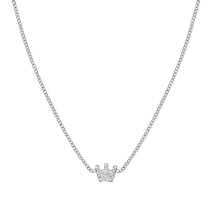 FAIRYICONS Steel Crown Enamel Necklace 134102/039