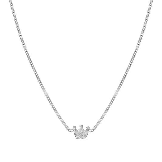 FAIRYICONS Steel Crown Enamel Necklace 134102/039