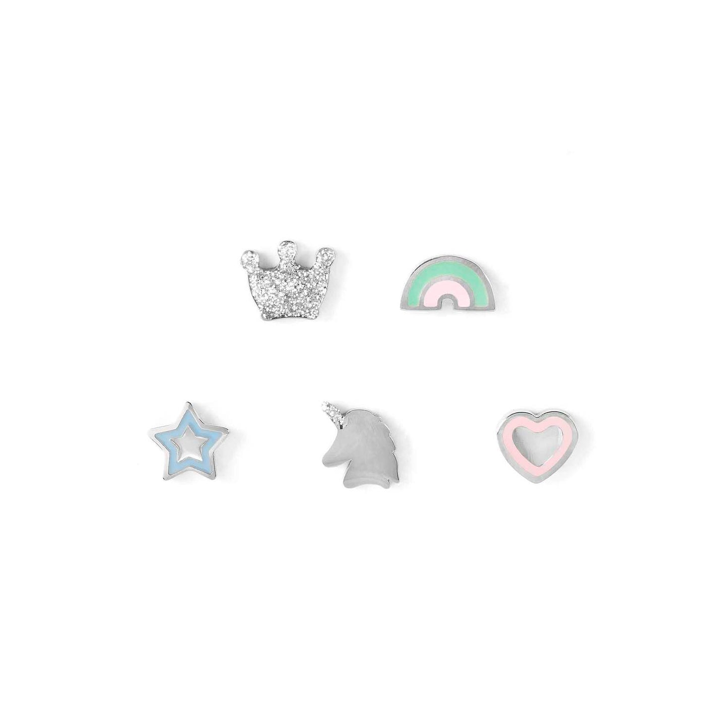 FAIRYICONS Steel Mixed Enamel Stud Earrings 134104/050