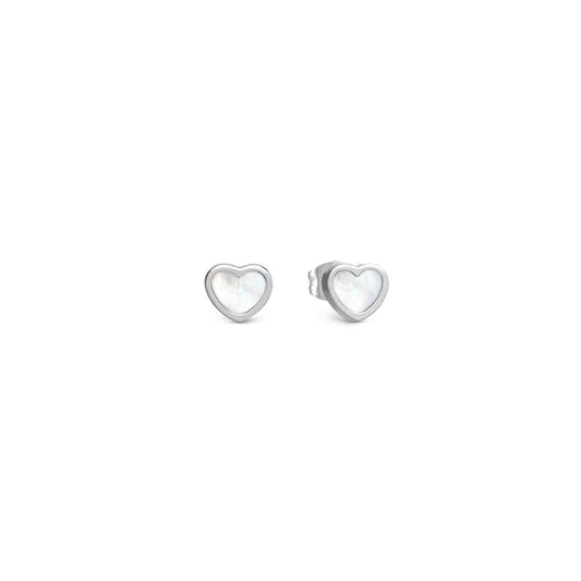 EMOSFERE Steel Heart MOP Earrings 134209/036