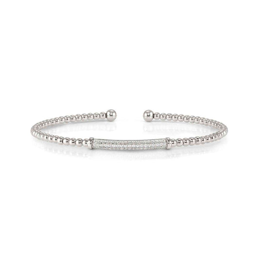 FASHION ERA Silver Pave BAR Bangle 242206/010