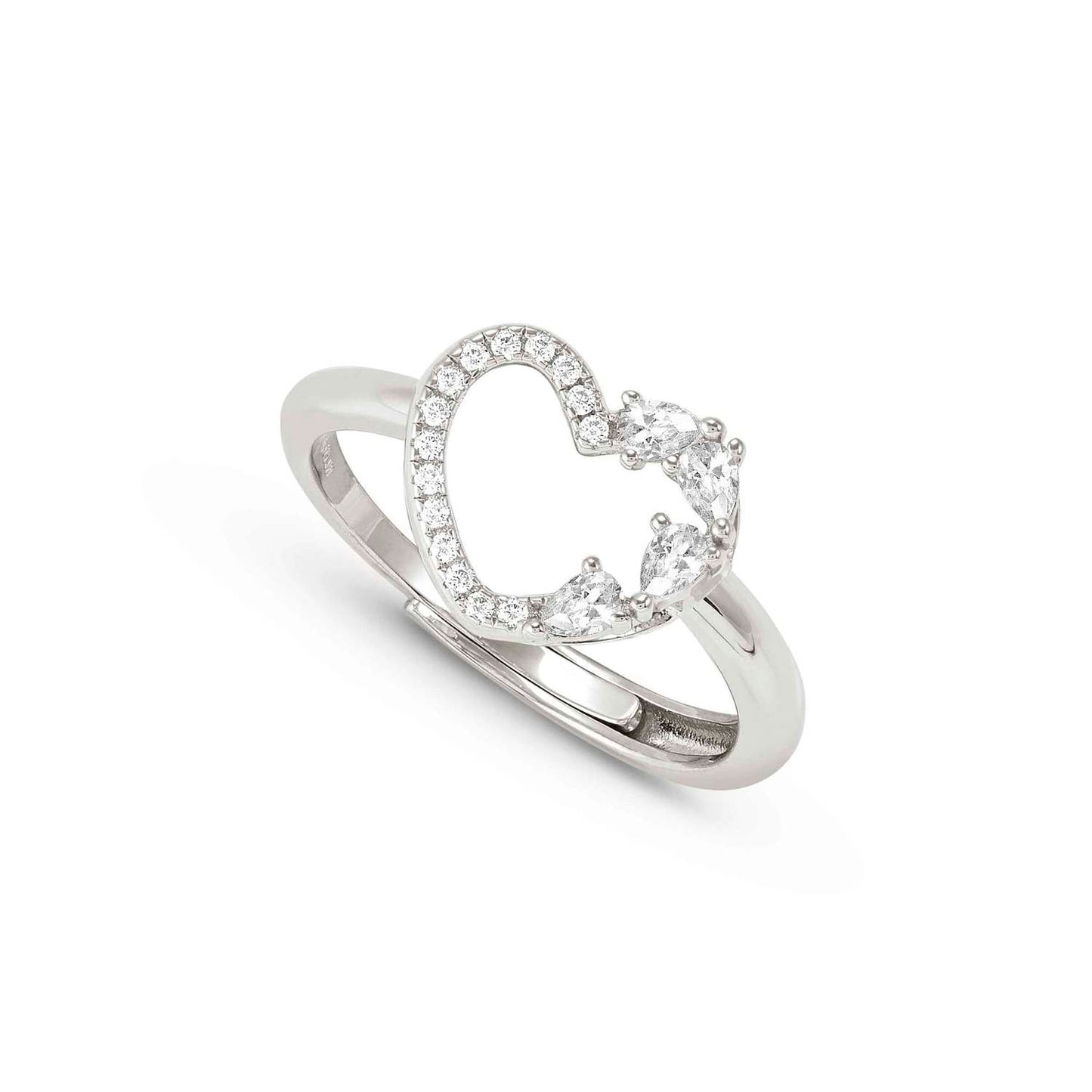 SHINE ME UP Silver Heart CZ Ring 214900/003