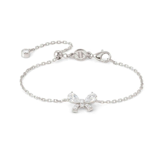 SHINE ME UP White CZ Bow Silver Bracelet 241901/008