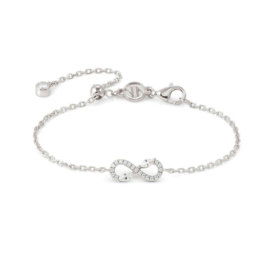 SHINE ME UP White Infinity CZ Silver Bracelet 241901/010