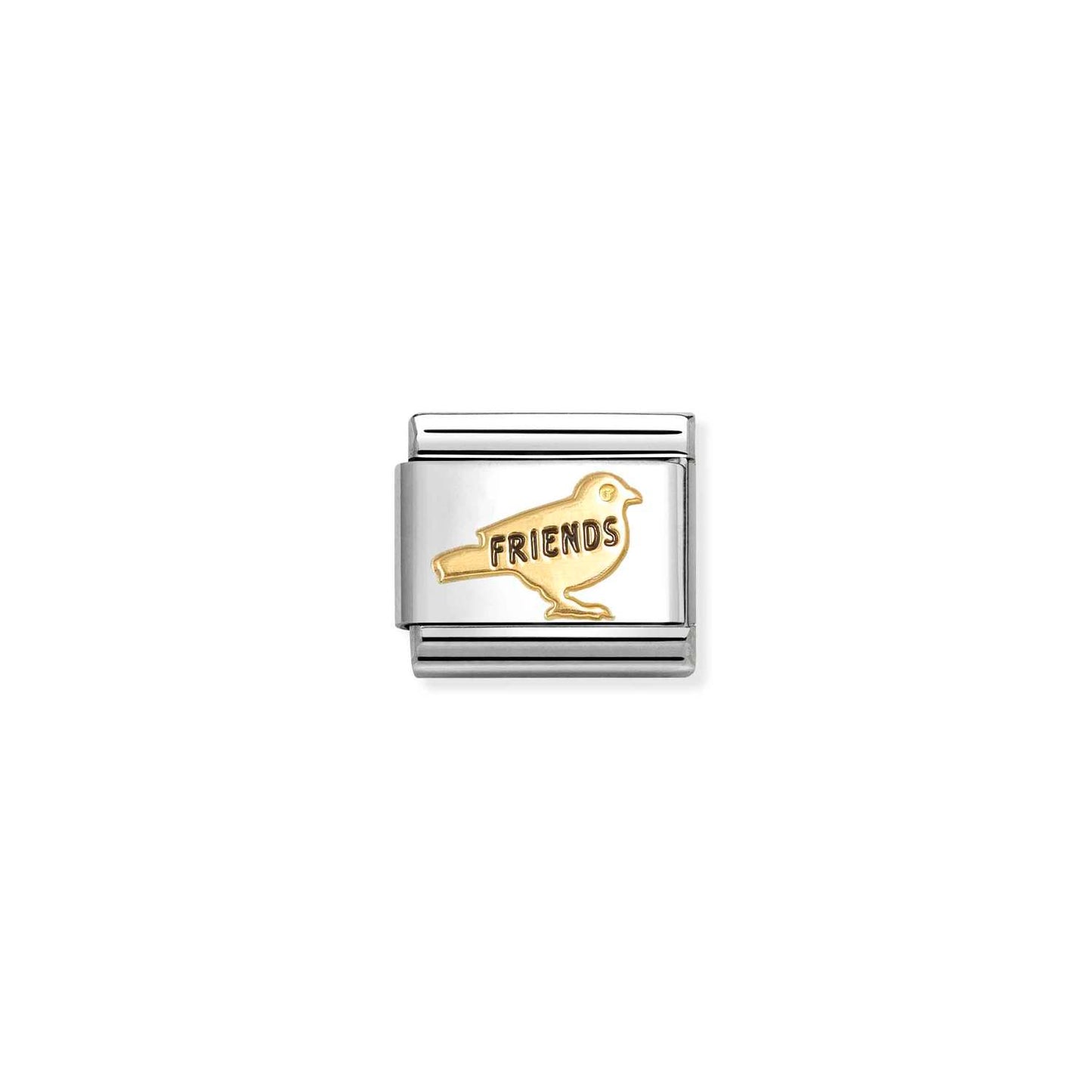 FW25 NEW Bird Friends Composable Link with 18ct Yellow Gold & Enamel 030285/72
