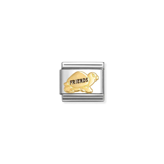 FW25 NEW Turtle Friends Composable Link with 18ct Yellow Gold & Enamel 030285/74