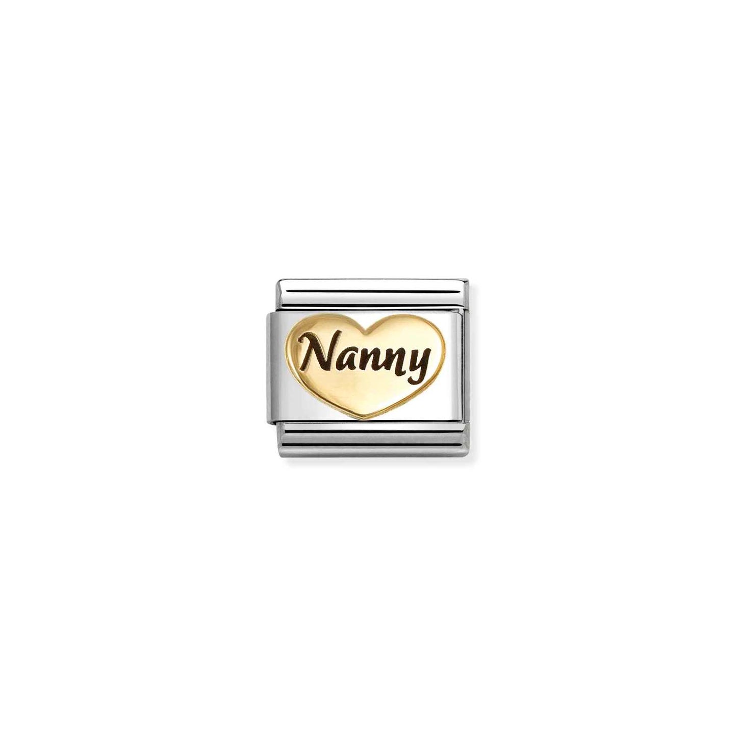 FW25 NEW Heart Nanny Composable Link with 18ct Yellow Gold & Enamel 030285/77