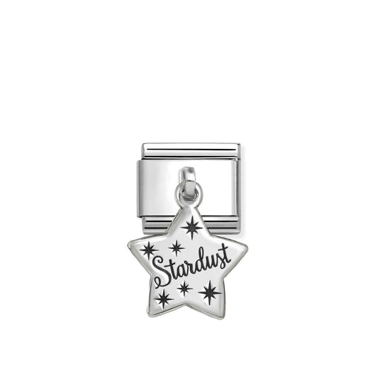Stardust Star Pendant Composable Link in Sterling Silver & Enamel 331811/15