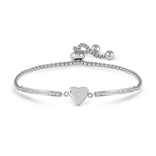 Heart Steel CZ Refined Milleluci Bracelet 028016/022