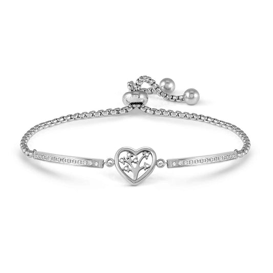 Tree of Life Heart CZ Refined Milleluci Bracelet 028019/017