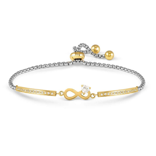 Infinity CZ Yellow PVD Refined Milleluci Bracelet 028021/024